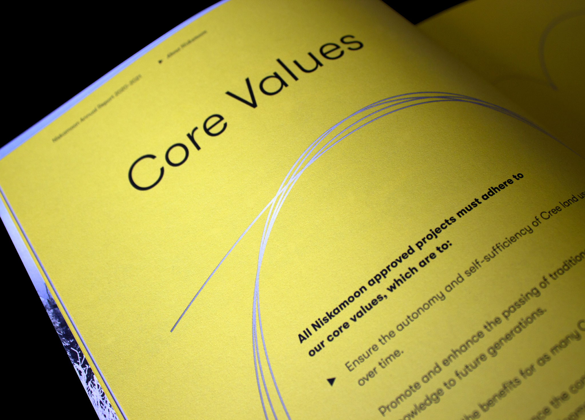 Niskamoon_202021-4 A close-up of a yellow booklet page titled