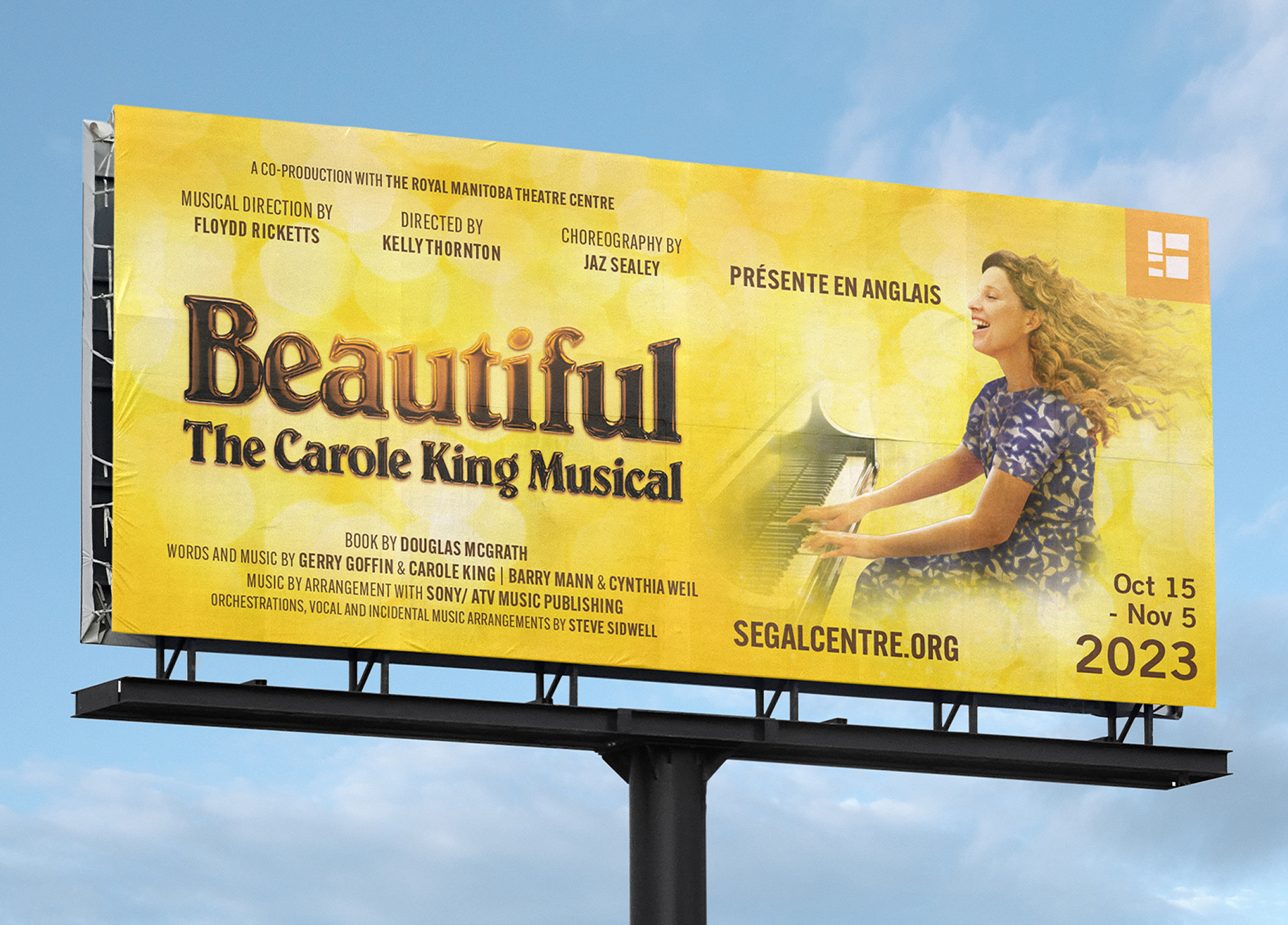 Segal_202324-5 A yellow billboard advertises